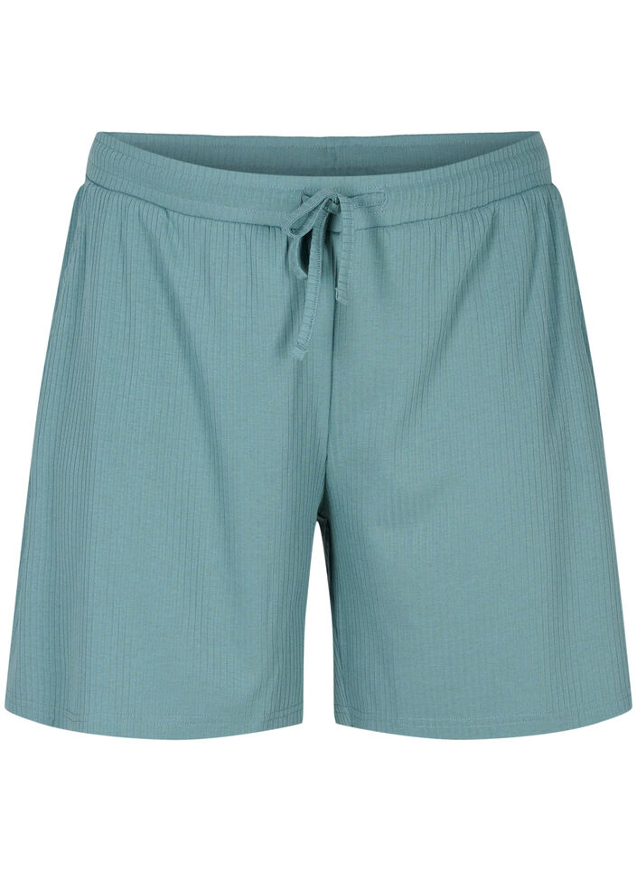 Shorts aus Rippqualität mit Taschen, Goblin Blue, Packshot image number 0