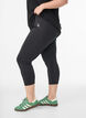 Eng anliegende Workout-Capris, Schwarz, Model image number 0