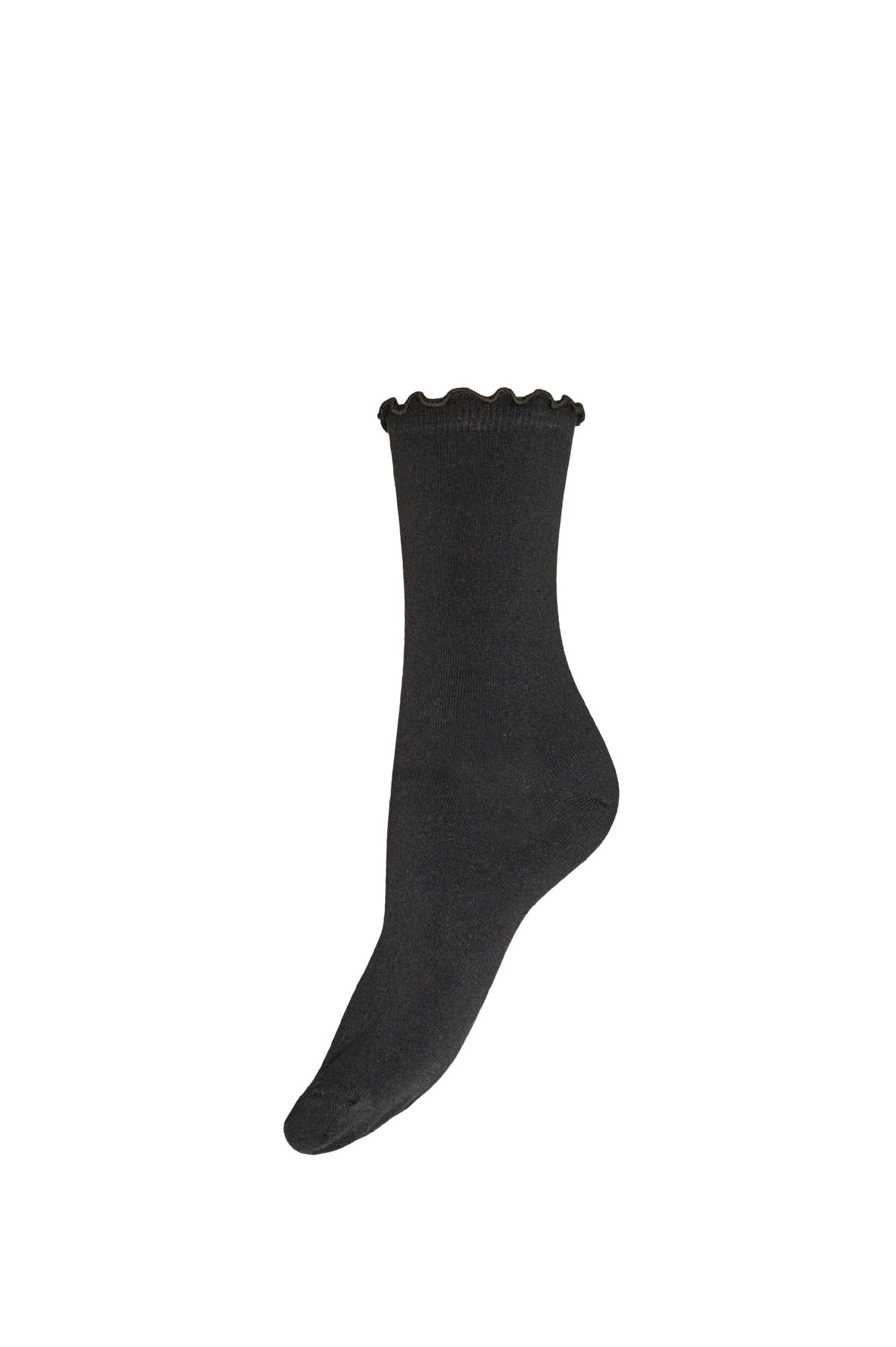 Socken aus Baumwolle mit gewelltem Saum