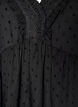 Bluse aus Viskose mit gepunkteter Struktur und V-Ausschnitt, Schwarz, Packshot image number 2