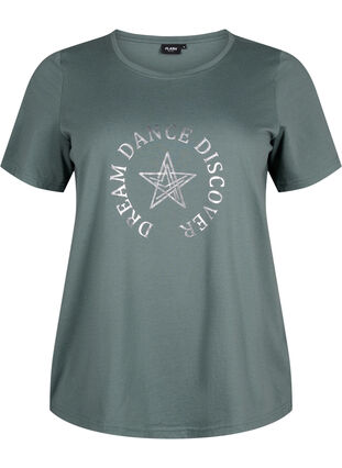 FLASH - T-Shirt mit Motiv, Balsam Green Star, Packshot image number 0
