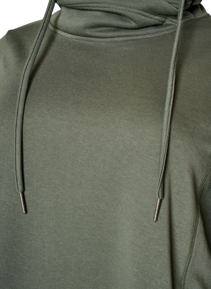 Sweatshirt mit Stehkragen und Taschen, Gr&uuml;n, Packshot image number 2