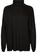 Rollkragenpullover mit lockerer Passform, Schwarz, Packshot image number 0