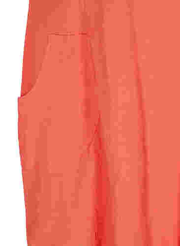 Kurzarm Kleid aus Baumwolle, Hot Coral, Packshot image number 3