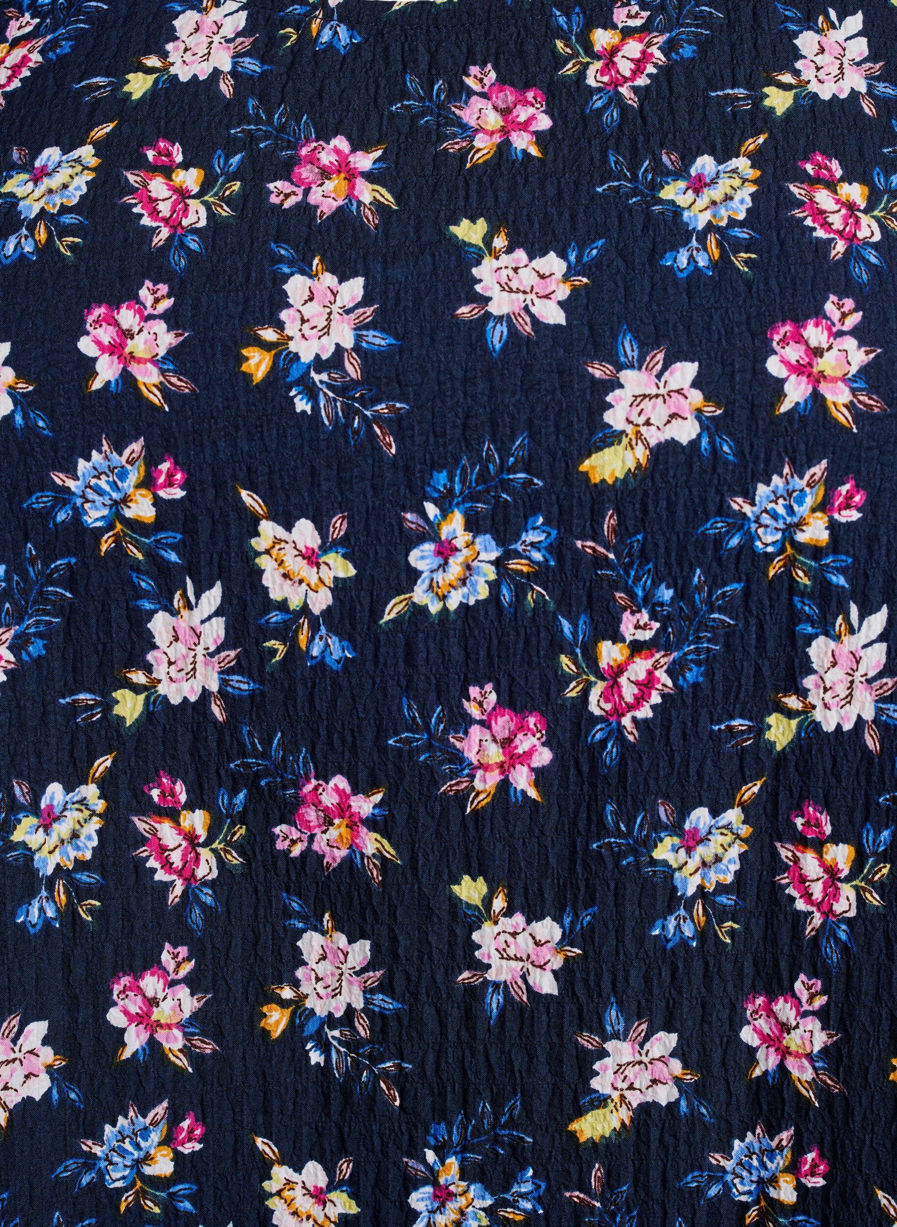 Zizzi FLASH - Bluse mit Struktur und kurzen &Auml;rmeln, Blau, Packshot image number 2