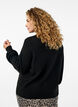 Strickjacke mit Wolle und Knöpfen, Black Solid, Model image number 1