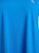 Lockeres Trainings-T-Shirt mit V-Ausschnitt, Blau, Packshot image number 2