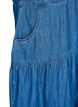 Jeanskleid in Midilänge mit Knöpfen und kurzen Ärmeln, Blau, Packshot image number 3