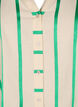 Gestreifte Hemdbluse aus Baumwolle mit Rüschenkragen, Beige Green Stripe, Packshot image number 2