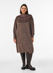 Kleid aus Strick mit Jacquard-Muster, Braun, Model image number 0