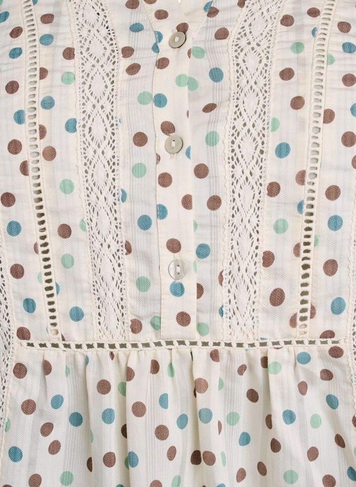 Bluse mit Print und 1/2-&Auml;rmeln, Wei&szlig;, Packshot image number 2