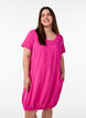 Kurzarm Kleid aus Baumwolle, Rot, Model image number 0