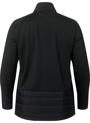 Sport-Cardigan mit Steppung und Reißverschluss, Black, Packshot image number 1