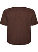 Strukturierte Bluse aus Baumwolle mit Knopfleiste, Braun, Packshot image number 1