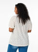 Kurzarm-Jerseybluse mit Blumenprint, Weiß, Model image number 2