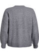 Rippenstrick Strickjacke mit Kn&ouml;pfen, Grau, Packshot image number 1