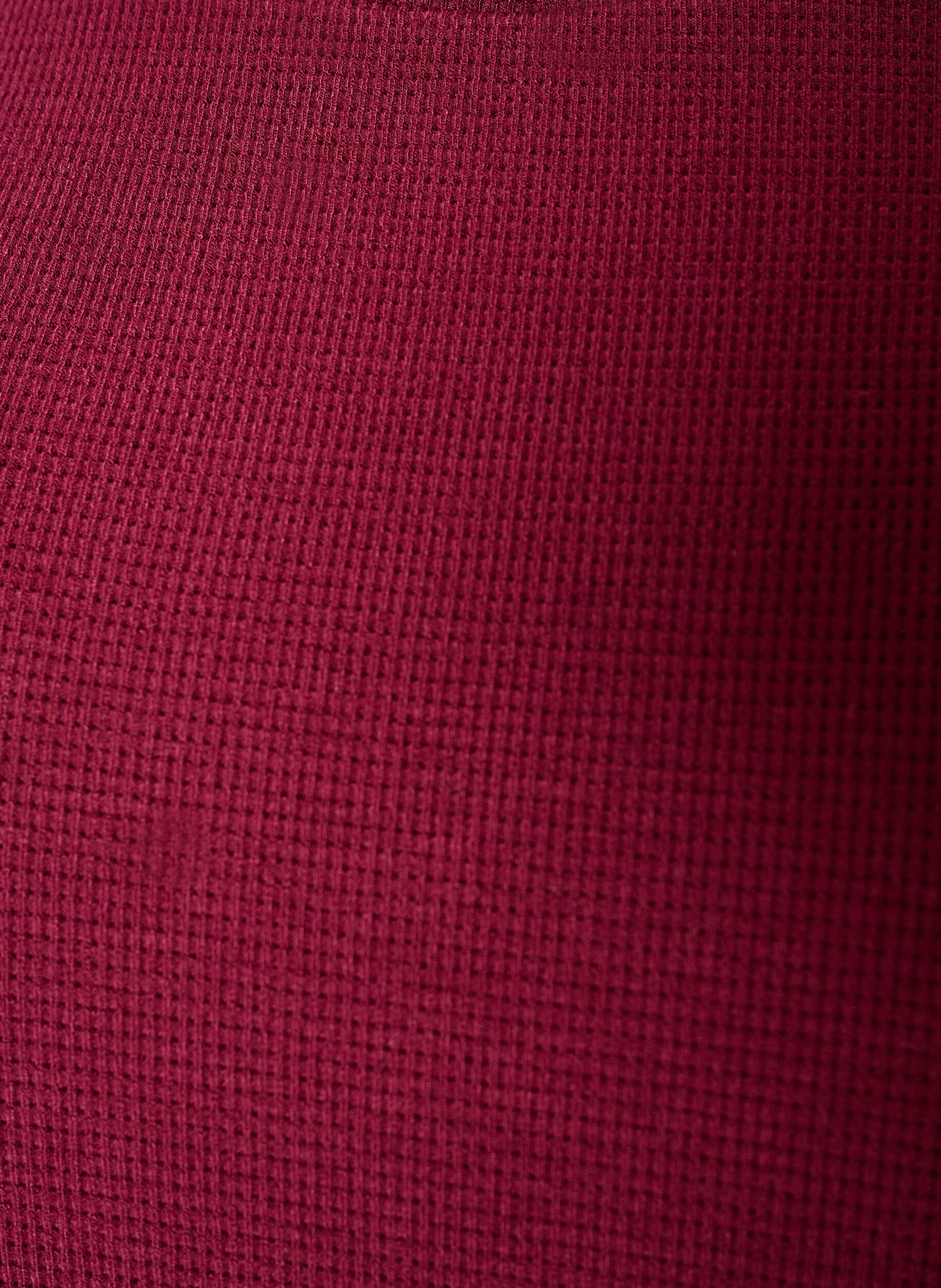 ZizziStrukturierte Bluse mit ellenbogenlangen &Auml;rmeln, Rot, Packshot image number 2