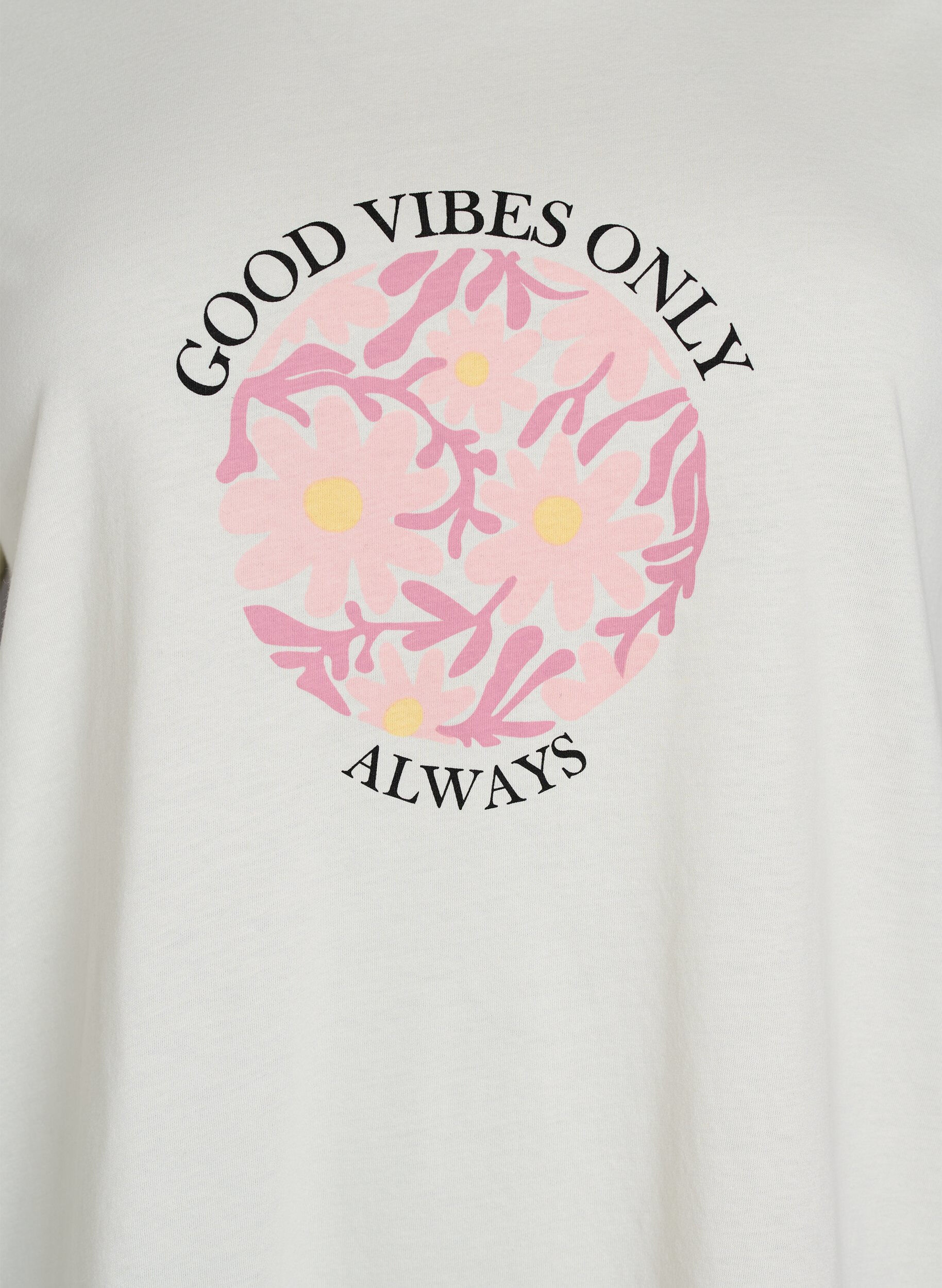 ZizziT-Shirt mit Print, Vanille, Packshot image number 2