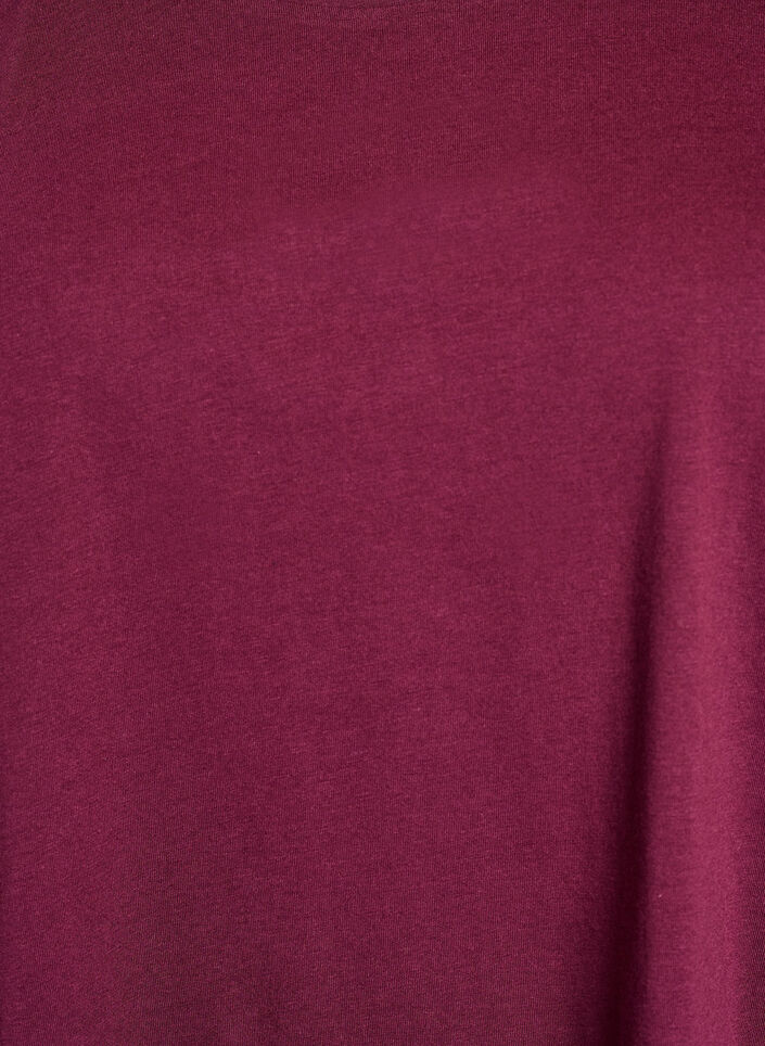 Kurz&auml;rmeliges T-Shirt aus einer Baumwollmischung, Rot, Packshot image number 2