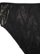 String mit Spitze und normal hohem Bund, Schwarz, Packshot image number 2