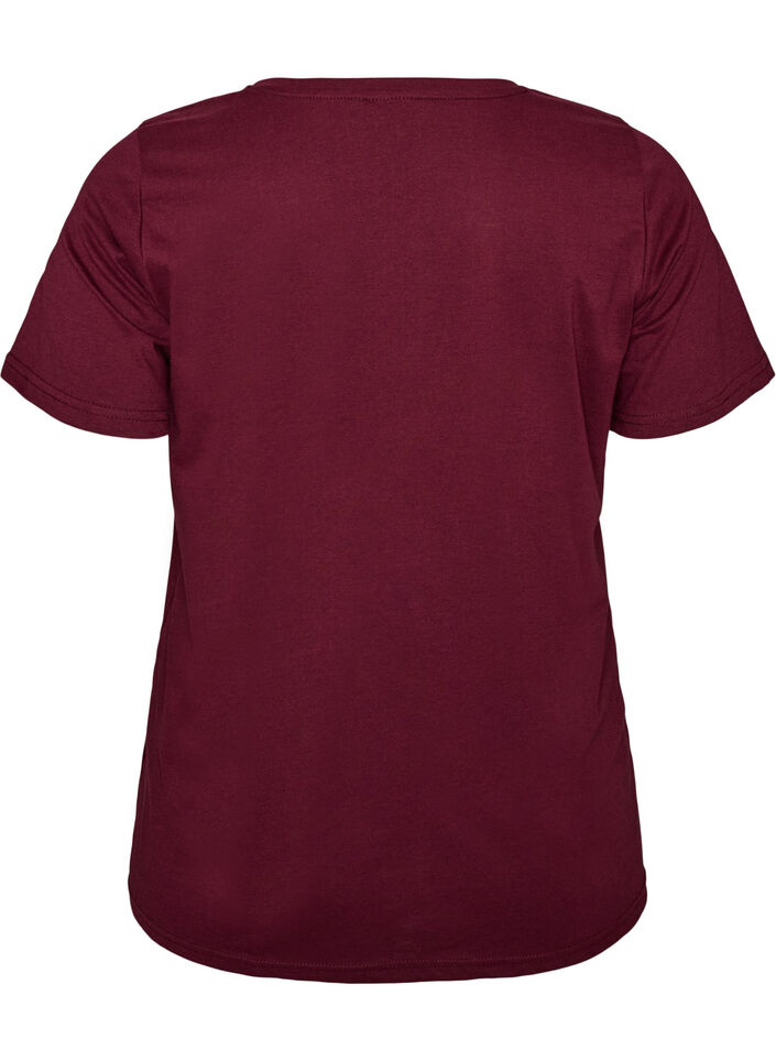 T-Shirt mit Print, Rot, Packshot image number 1