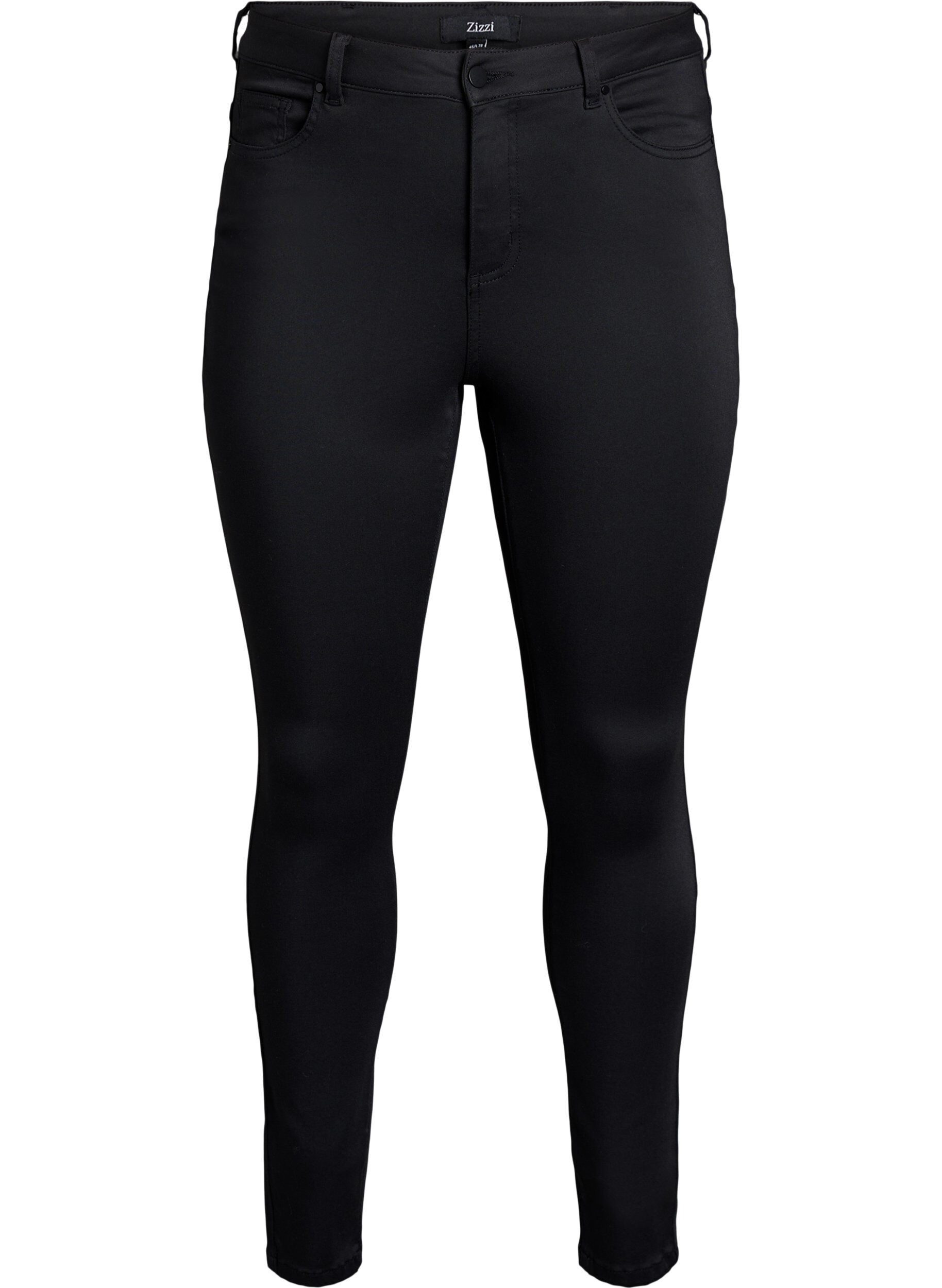 Zizzi Amy High-Waist Jeans in Schwarz, Schwarz, Packshot image number 0