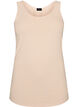 Einfarbiges Basic Top aus Baumwolle, Beige, Packshot image number 0