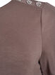 Kurzärmelige Bluse mit Knopfdetail, Braun, Packshot image number 2