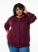 Strickjacke mit Rundhalsausschnitt und Kn&ouml;pfen, Rot, Model image number 0