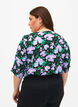  Viskosebluse mit Knöpfen, Black Small Flower, Model image number 1