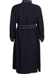 Midi-Hemdkleid mit Kontrastkanten, Schwarz, Packshot image number 1