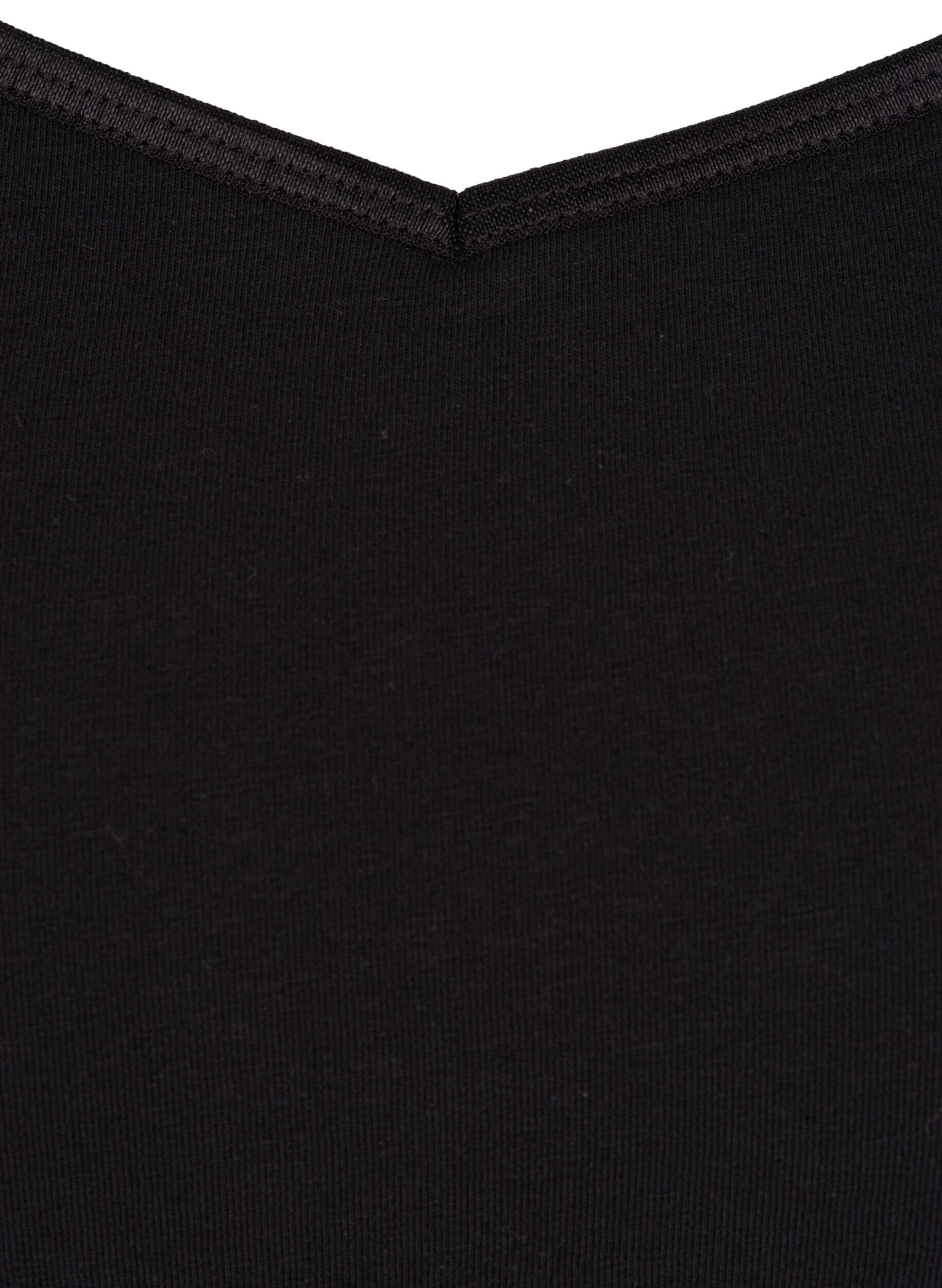 Zizzi Basic Tr&auml;gertop, Black, Packshot image number 2