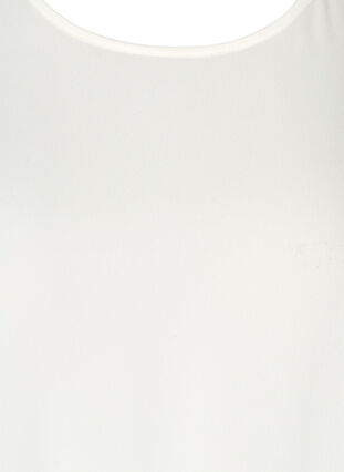 Bluse mit kurzen Ärmeln und Schulterdetails, Vanilla Ice, Packshot image number 2