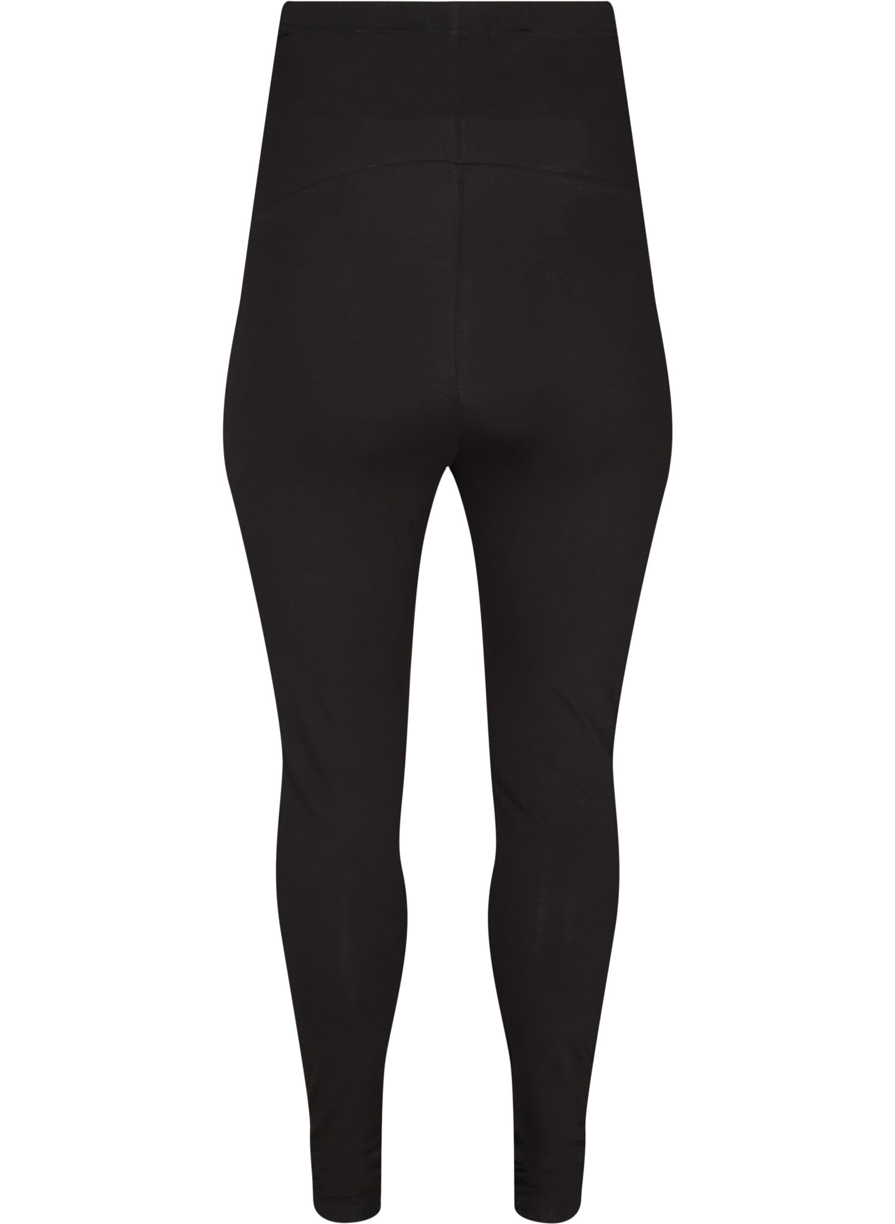 Zizzi Umstandsleggings aus Baumwolle, Black, Packshot image number 1
