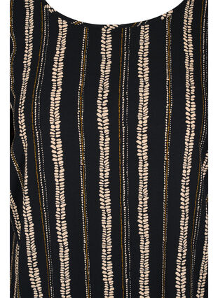 Bedrucktes Kleid mit kurzen Ärmeln, Graphic Stripe, Packshot image number 2