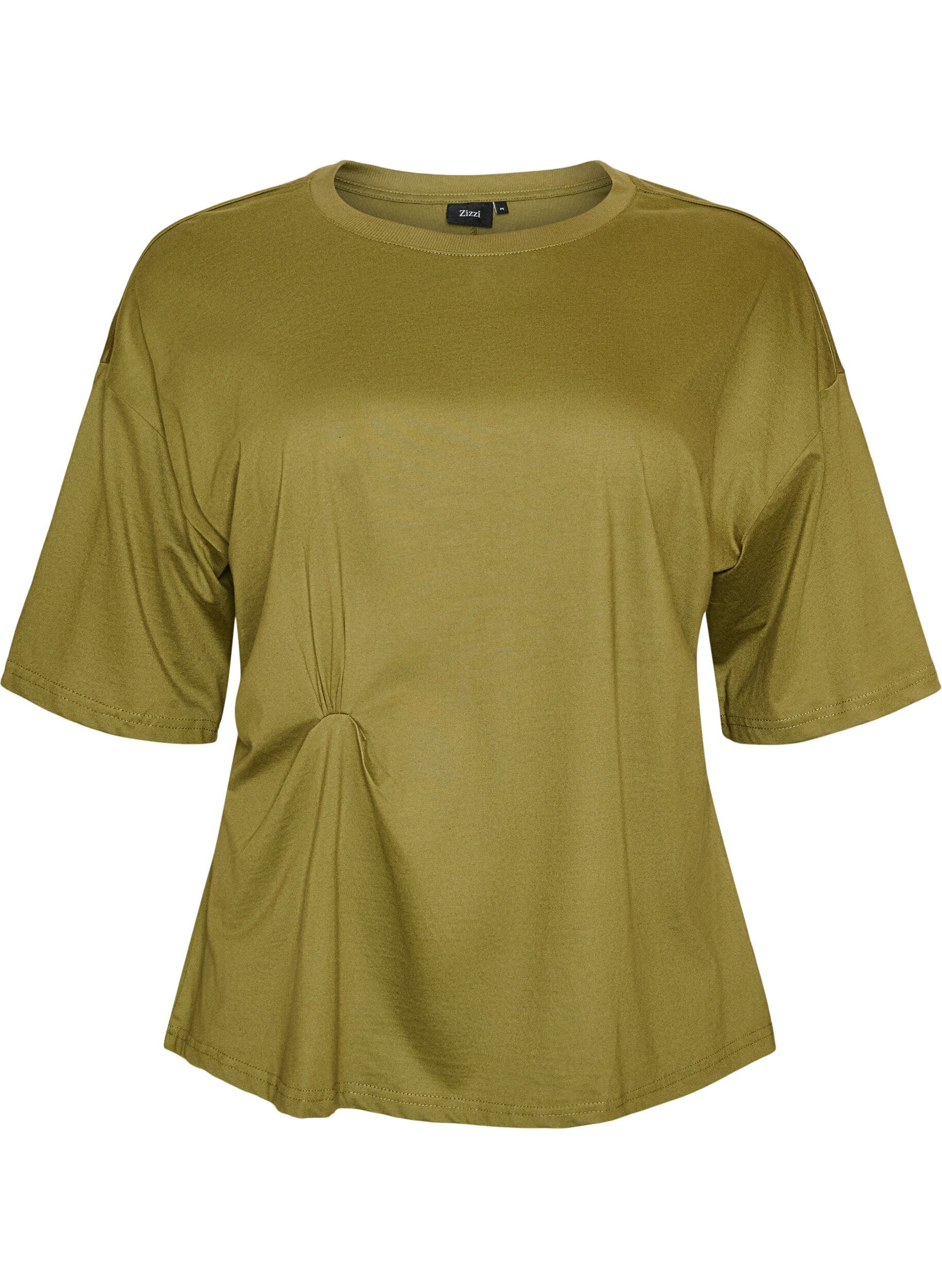 ZizziT-Shirt mit drapiertem Detail, Gr&uuml;n, Packshot image number 0