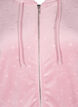 Strickjacke aus Velours mit Kapuze und Taschen, Pink, Packshot image number 2