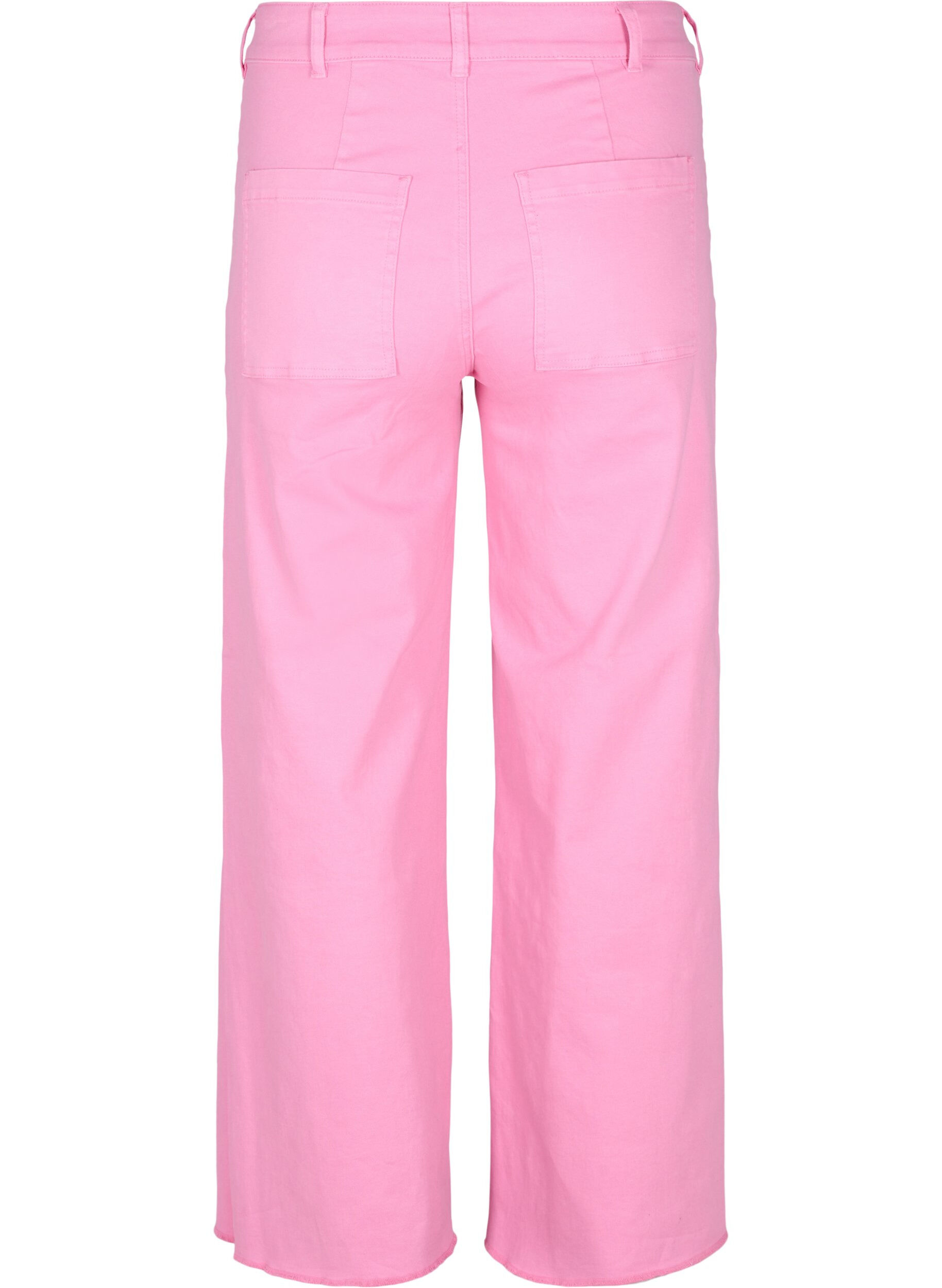 Zizzi Flared Jeans mit hoher Taille, Pink, Packshot image number 1