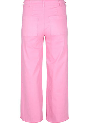 Flared Jeans mit hoher Taille, Pink, Packshot image number 1