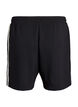 Hoch taillierte Shorts mit Streifendetails, Schwarz, Packshot image number 1