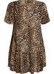 Kleid aus Viskose mit Schnittlinie, Braun, Packshot image number 1