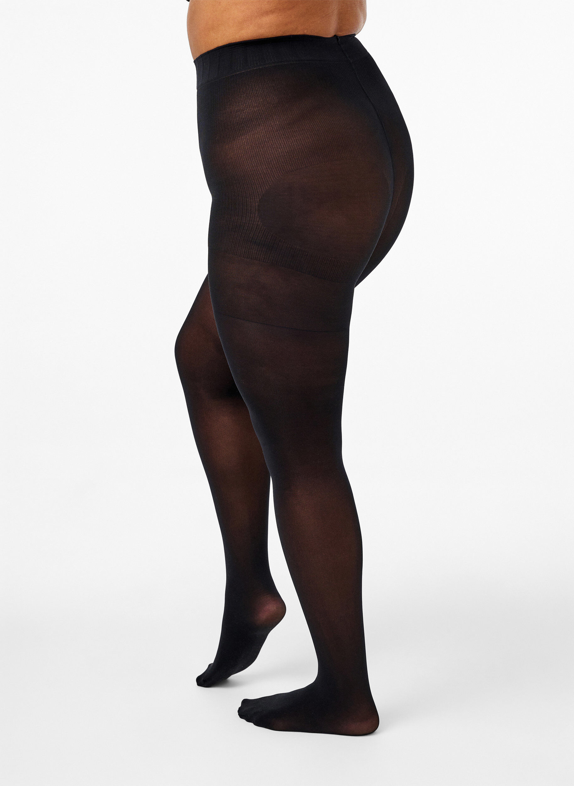 ZizziStrumpfhose 60 Denier mit Push Up und Shape-Effekt, Schwarz, Model image number 2