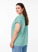 Lockeres T-Shirt mit Rundhalsausschnitt, Blau, Model image number 2