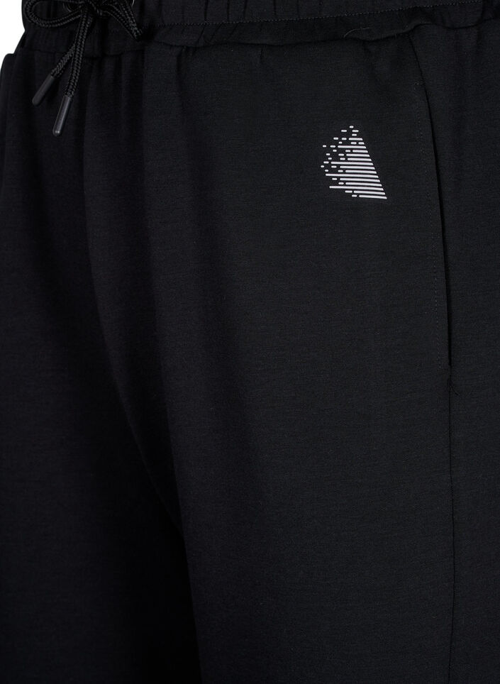 Sweatpants mit Strukturdetails, Black, Packshot image number 2