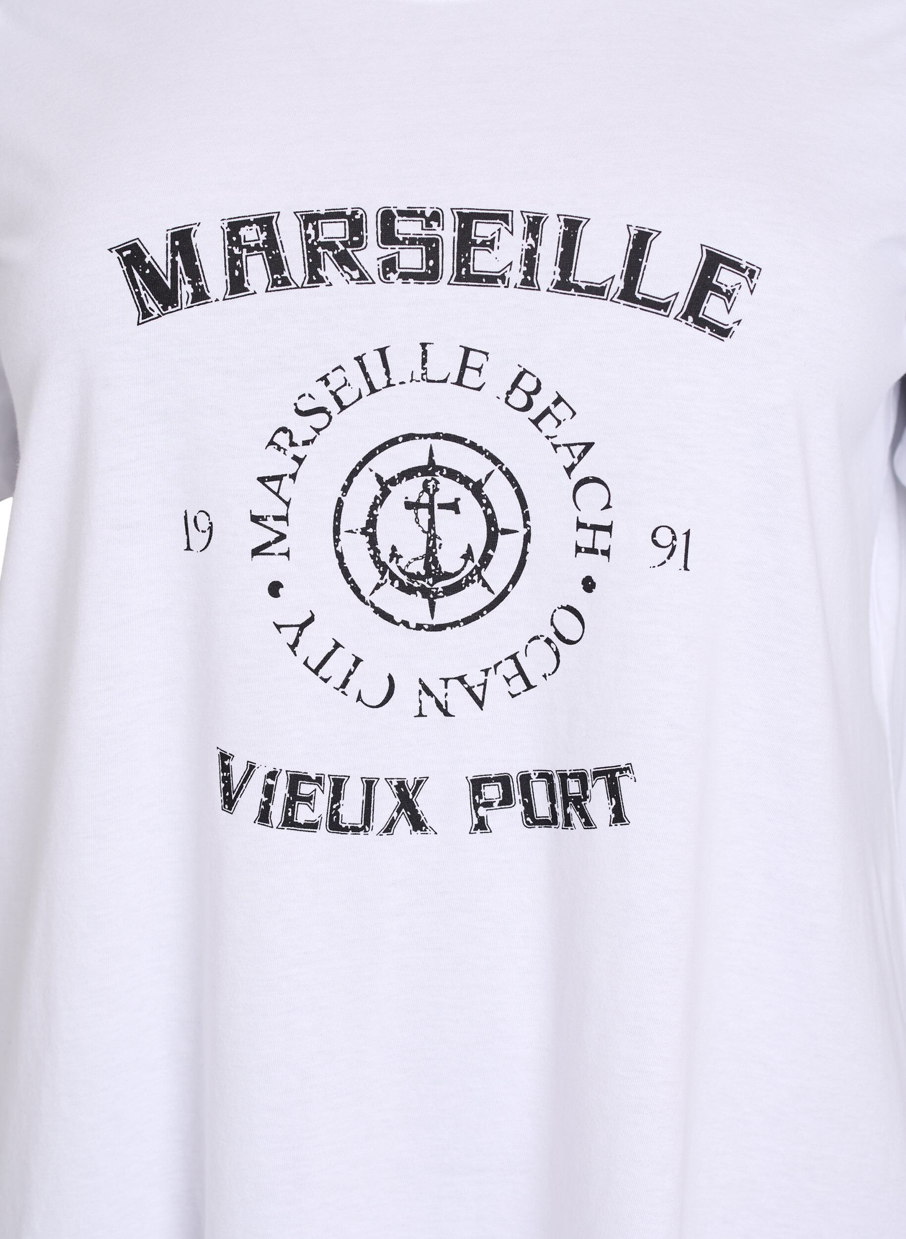 ZizziT-Shirt mit Print, Wei&szlig;, Packshot image number 2
