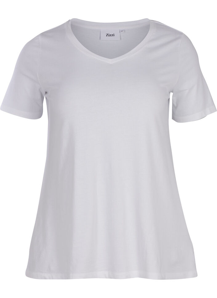 Basic T-Shirt, Bright White, Packshot image number 0