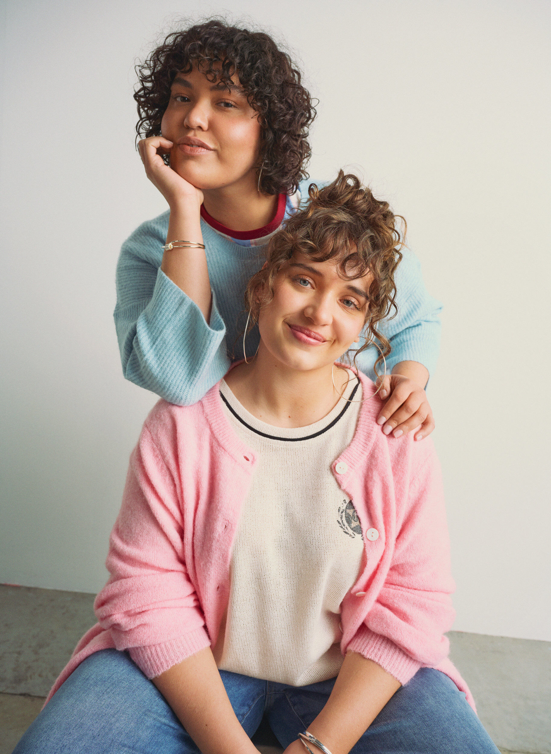 Zizzi Kurz&auml;rmelige Bluse mit Kontraststreifen, Beige, Image image number 0