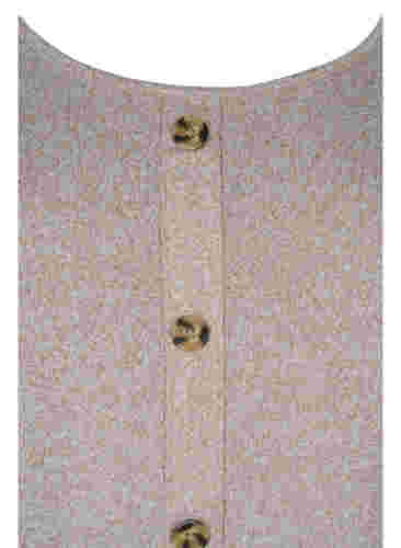 Bluse mit Knöpfen und 3/4-Ärmeln, Umber Melange, Packshot image number 2