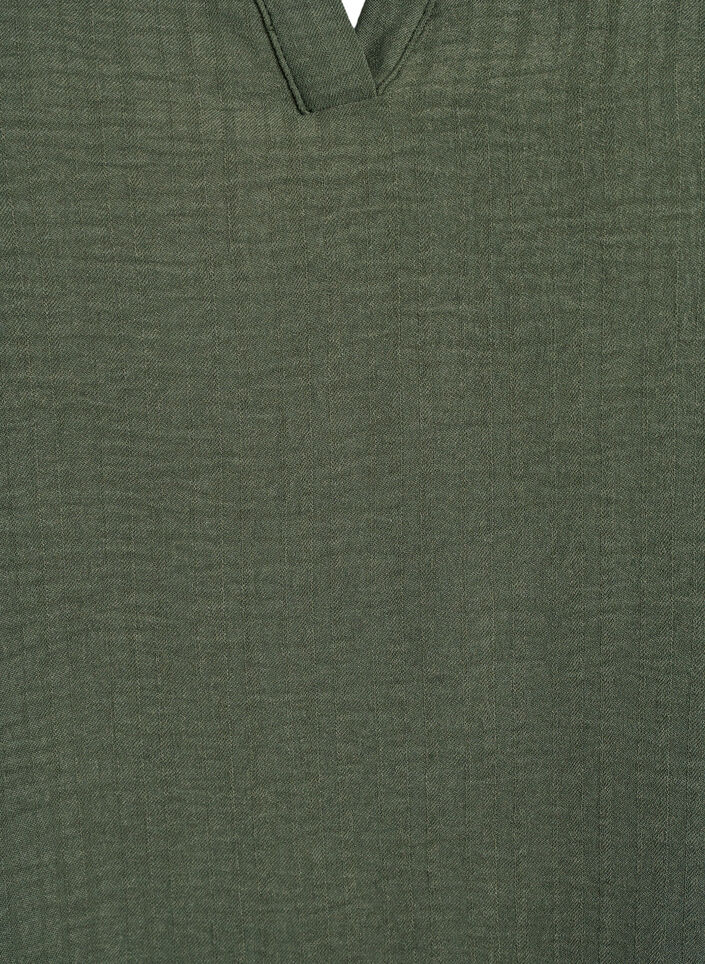 Lockere Bluse mit kurzen &Auml;rmeln, Gr&uuml;n, Packshot image number 2