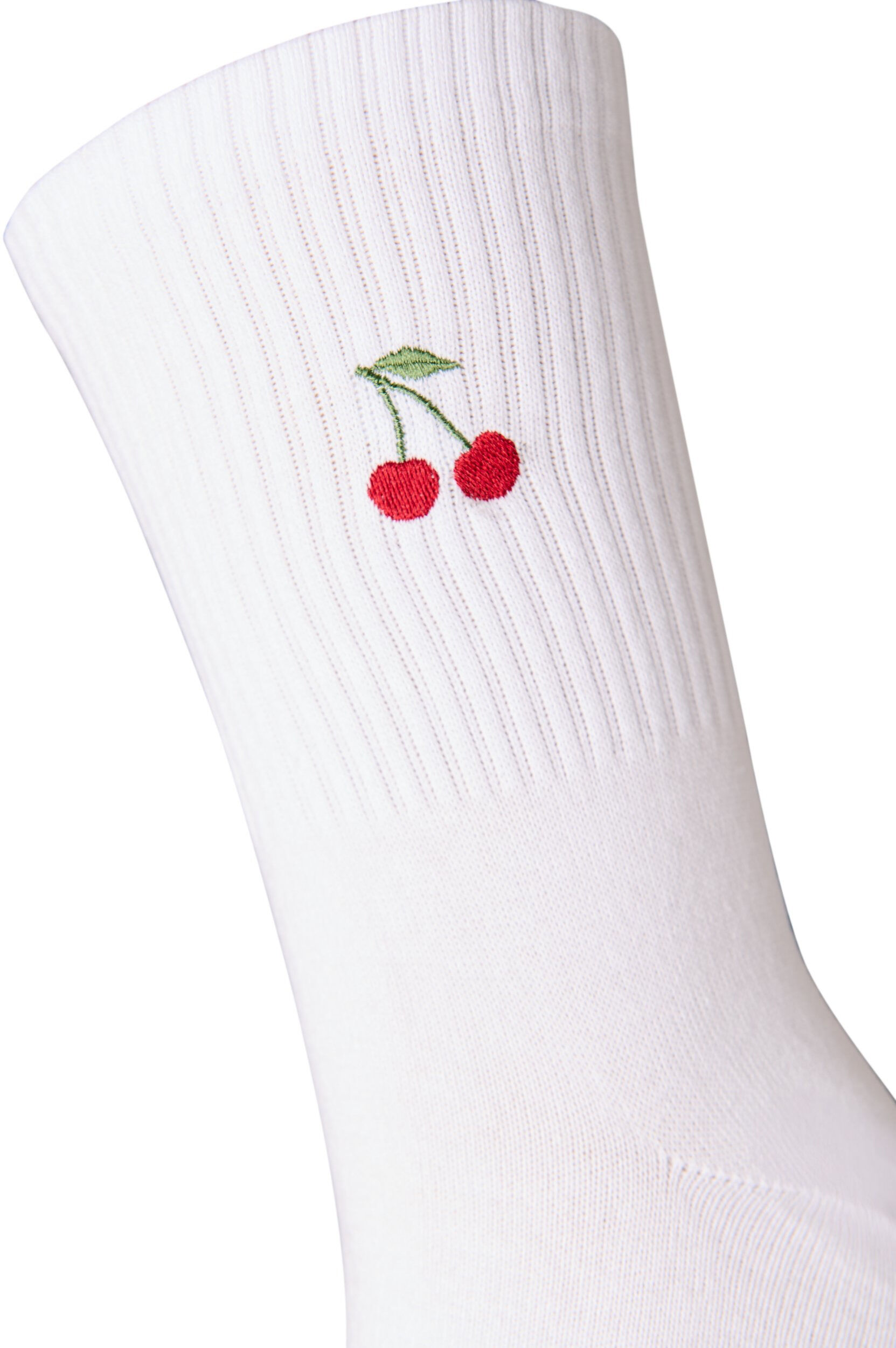 ZizziSocken aus Baumwolle mit Muster, Wei&szlig;, Packshot image number 2